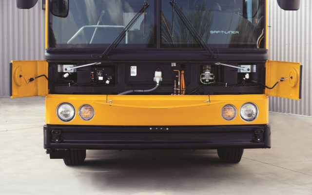 Thomas build buses hdx front panel open